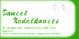 daniel nedelkovits business card